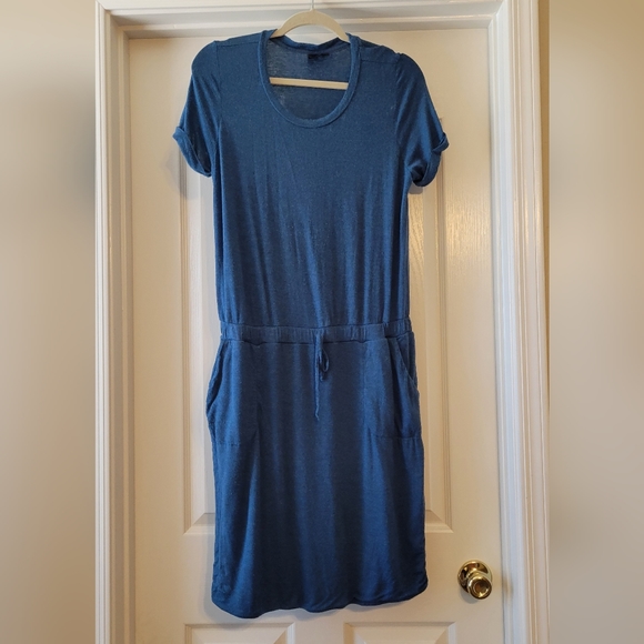 32 DEGREES COOL Women's Soft Lux Dress, Quiet NAVY - Picture 3 of 4